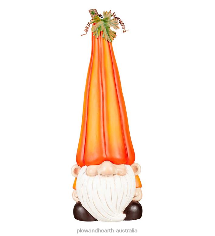 Plow & Hearth Pumpkin Gnome Garden Statue P22BD365 Yard & Garden