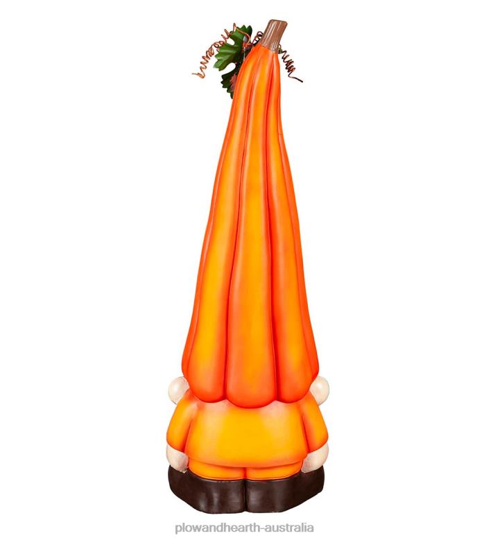 Plow & Hearth Pumpkin Gnome Garden Statue P22BD365 Yard & Garden