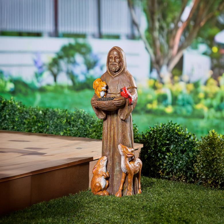 Plow & Hearth St. Francis Garden Statue P22BD241 Yard & Garden
