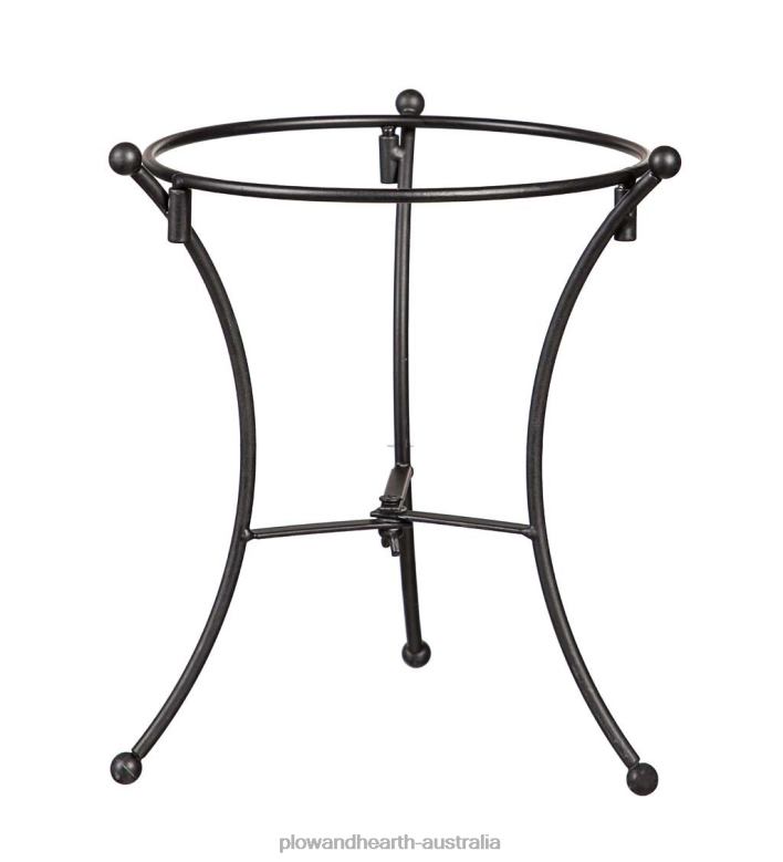 Plow & Hearth Art Glass Swirled Gazing Ball with Stand - Royal Blue P22BD313 Yard & Garden