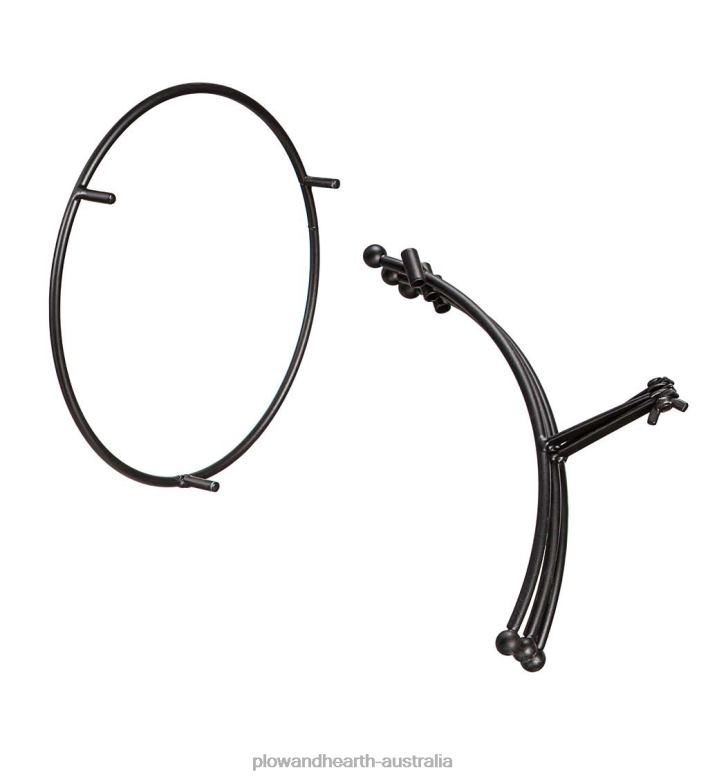 Plow & Hearth Art Glass Swirled Gazing Ball with Stand - Royal Blue P22BD313 Yard & Garden