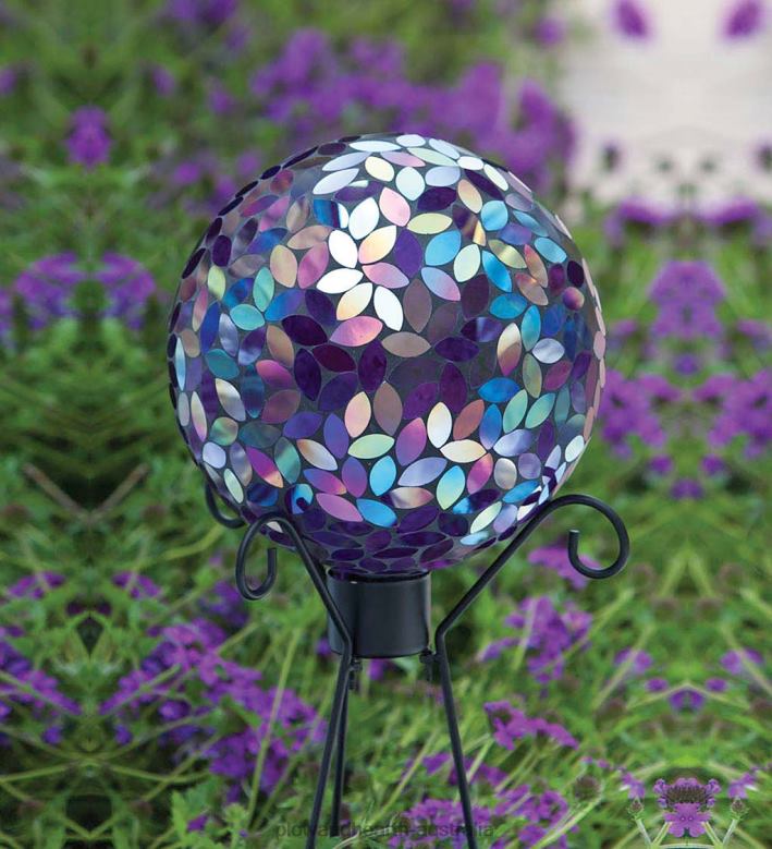 Plow & Hearth Flower Petal Mosaic Gazing Ball P22BD286 Yard & Garden