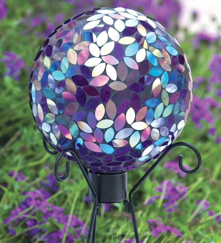 Plow & Hearth Flower Petal Mosaic Gazing Ball P22BD286 Yard & Garden