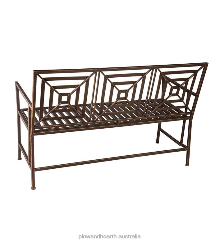 Plow & Hearth Bronze Metal Garden Bench - Bronze P22BD513 Yard & Garden