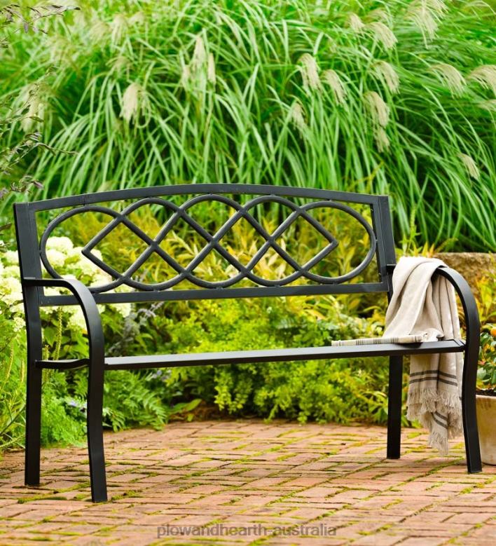 Plow & Hearth Celtic Knot Garden Bench P22BD489 Yard & Garden