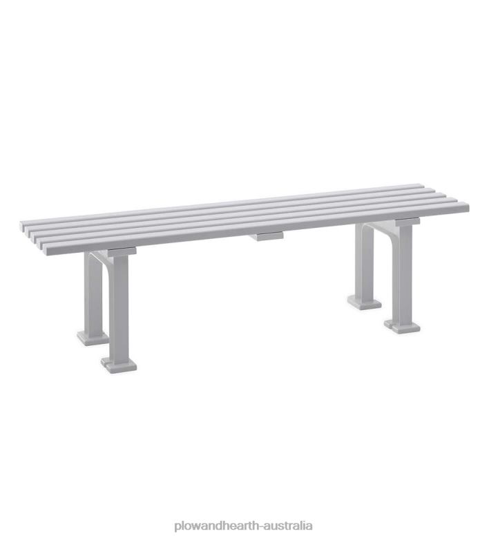 Plow & Hearth Commercial-Grade Weatherproof Backless Garden Bench - Brown P22BD492 Yard & Garden