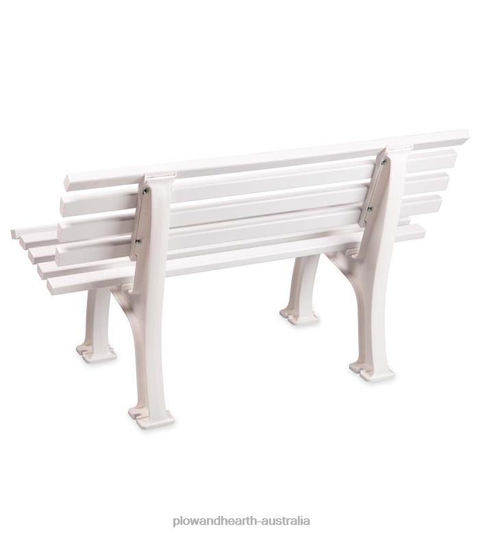 Plow & Hearth Small 2-Seater Weatherproof PVC Garden Bench - Green P22BD494 Yard & Garden
