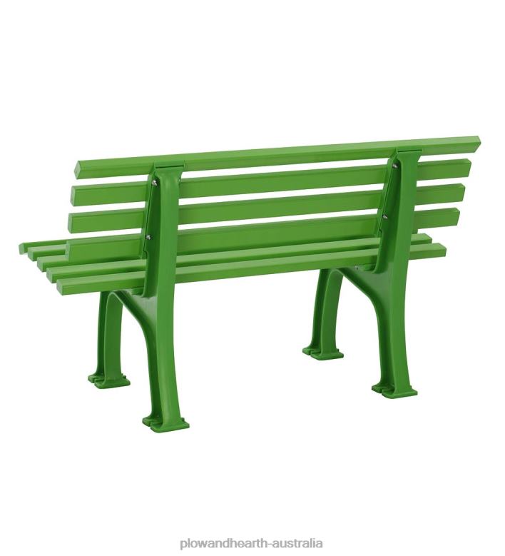 Plow & Hearth Small 2-Seater Weatherproof PVC Garden Bench - Green P22BD494 Yard & Garden