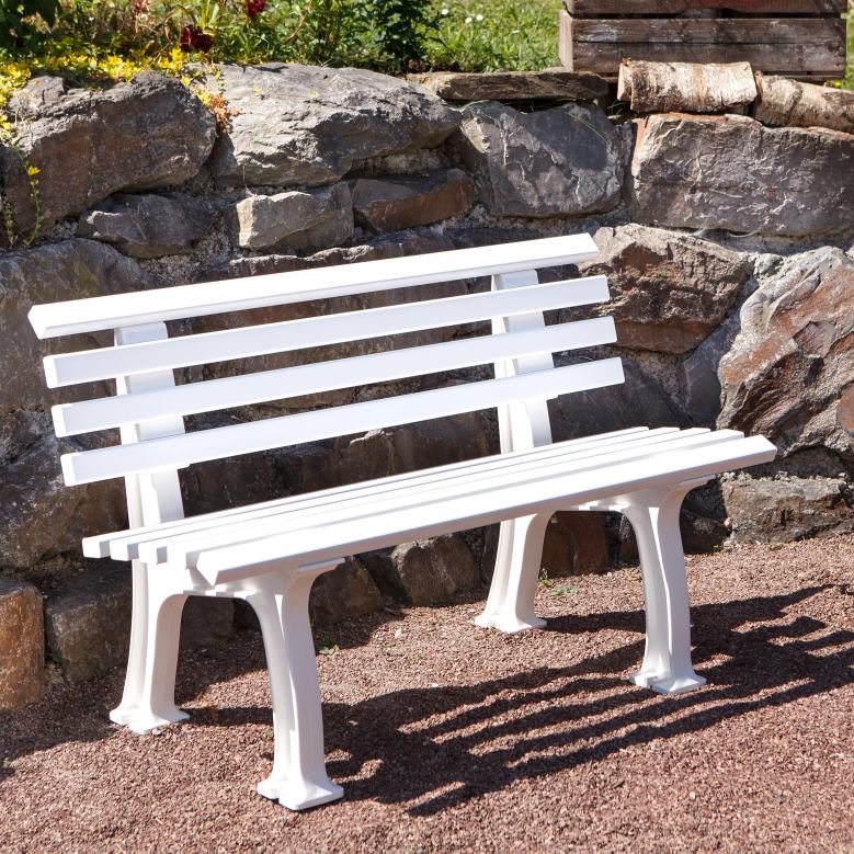 Plow & Hearth Small 2-Seater Weatherproof PVC Garden Bench - Green P22BD494 Yard & Garden