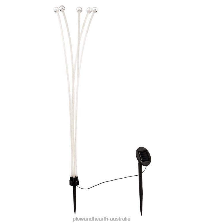 Plow & Hearth Colorful Solar Path Lights with Frosted Finish P22BD444 Yard & Garden