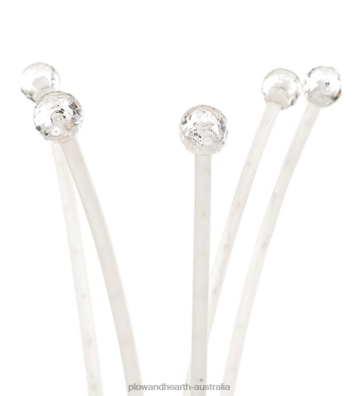 Plow & Hearth Colorful Solar Path Lights with Frosted Finish P22BD444 Yard & Garden