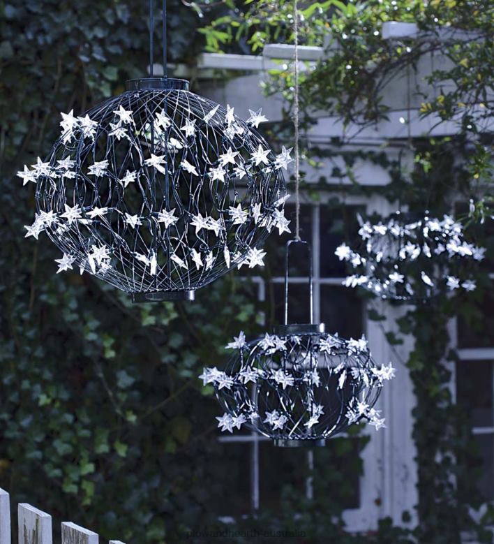 Plow & Hearth Green Solar Star Lanterns P22BD455 Yard & Garden