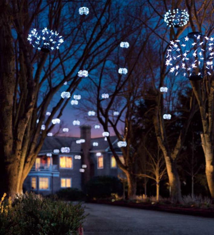 Plow & Hearth Green Solar Star Lanterns P22BD455 Yard & Garden