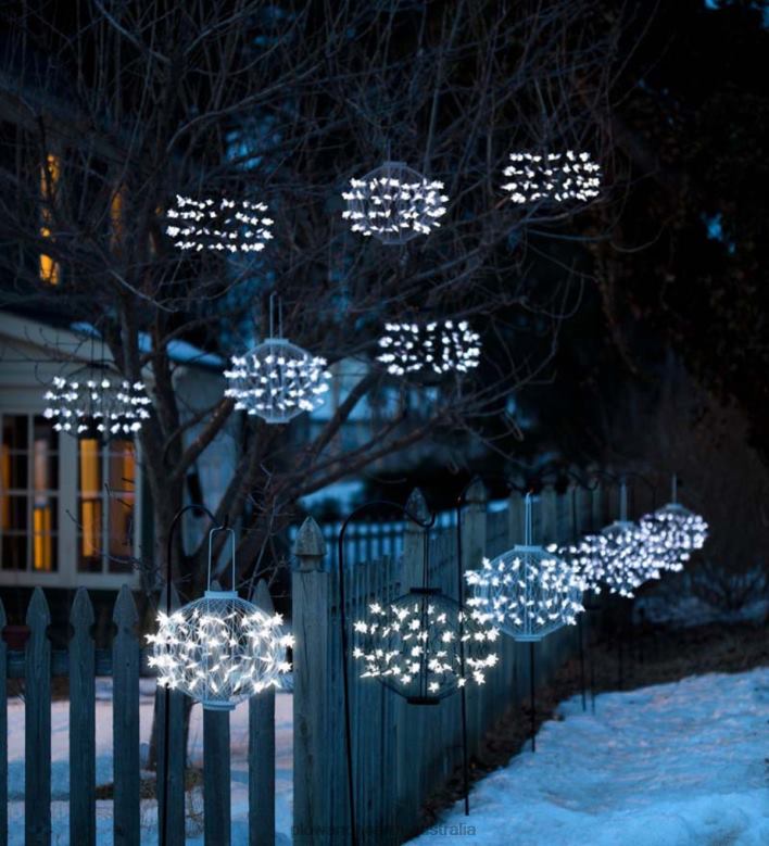 Plow & Hearth Green Solar Star Lanterns P22BD455 Yard & Garden