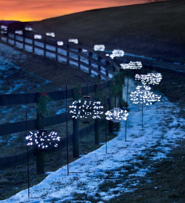 Plow & Hearth Green Solar Star Lanterns P22BD455 Yard & Garden