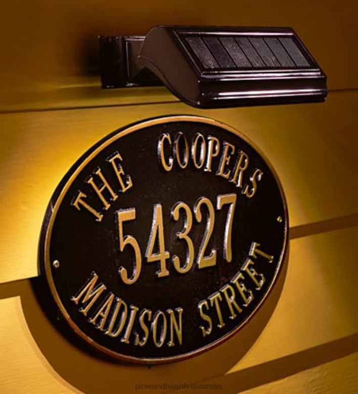 Plow & Hearth Solar Illuminator - Black P22BD465 Yard & Garden