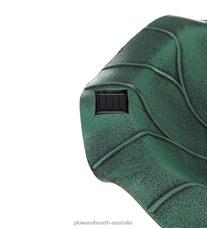 Plow & Hearth Solar Lily Pad Birdbath P22BD481 Yard & Garden