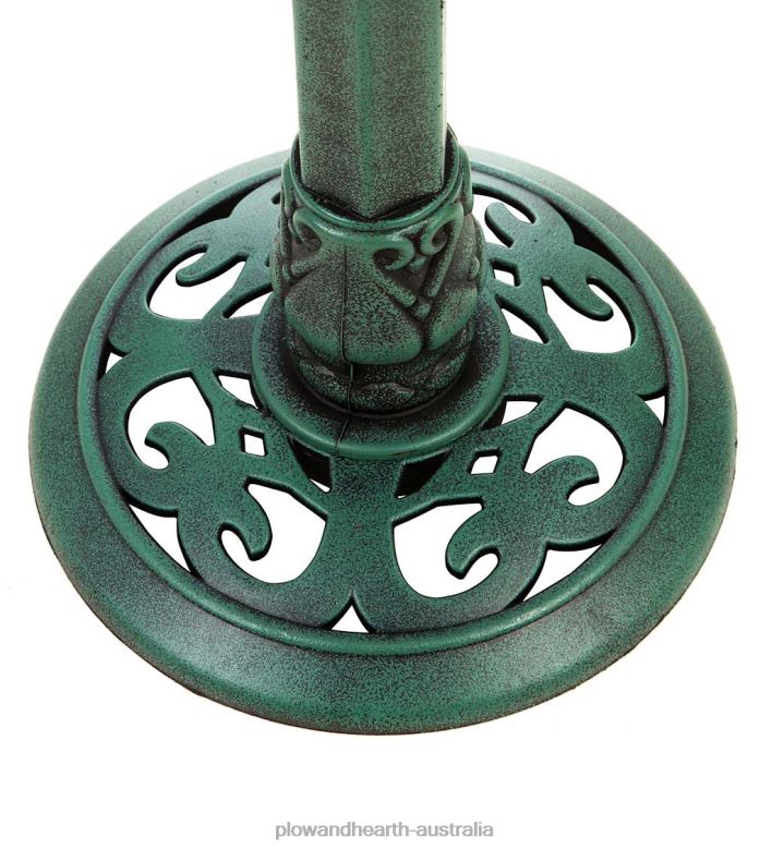 Plow & Hearth Solar Lily Pad Birdbath P22BD481 Yard & Garden