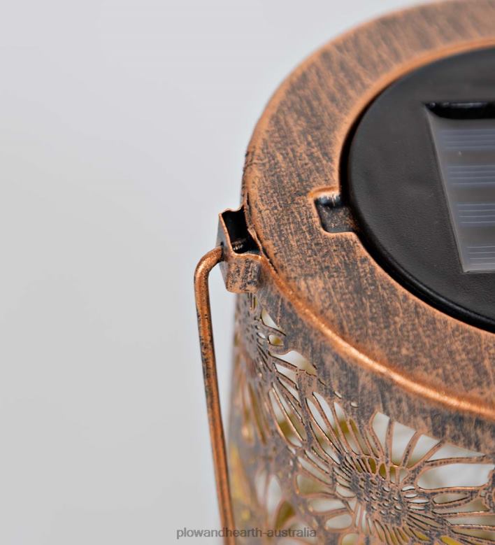 Plow & Hearth Solar Silhouette Flower Lantern P22BD471 Yard & Garden