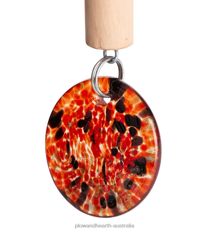 Plow & Hearth Solar Art Glass Bell Chime - Blue P22BD449 Yard & Garden