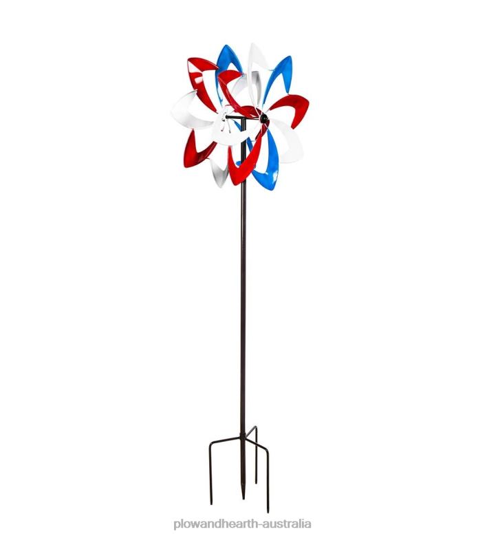 Plow & Hearth Americana Blades Wind Spinner P22BD380 Yard & Garden