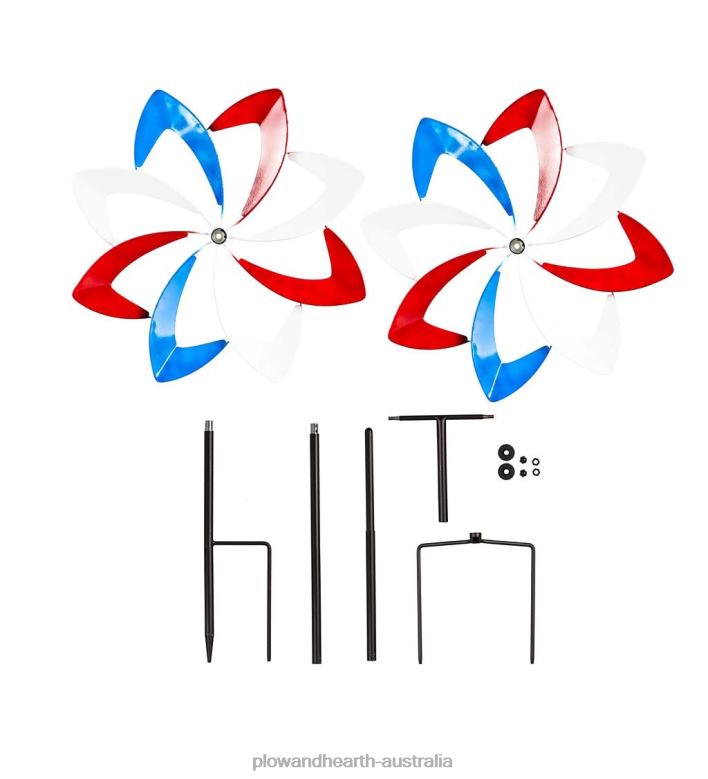 Plow & Hearth Americana Blades Wind Spinner P22BD380 Yard & Garden