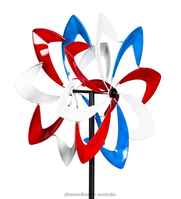 Plow & Hearth Americana Blades Wind Spinner P22BD380 Yard & Garden