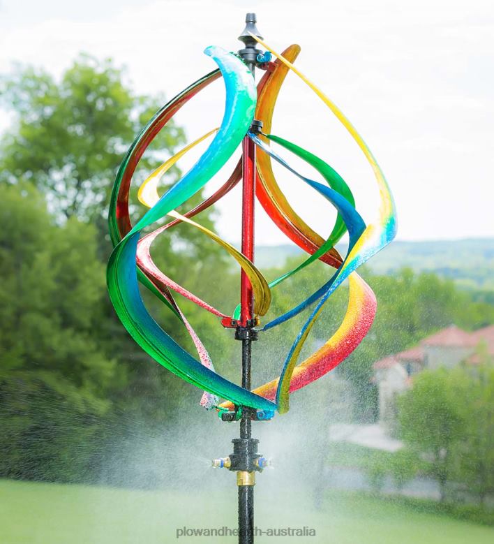 Plow & Hearth Misting Helix Wind Spinner P22BD390 Yard & Garden