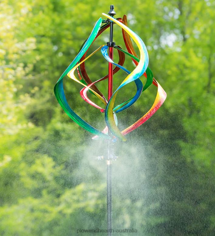 Plow & Hearth Misting Helix Wind Spinner P22BD390 Yard & Garden