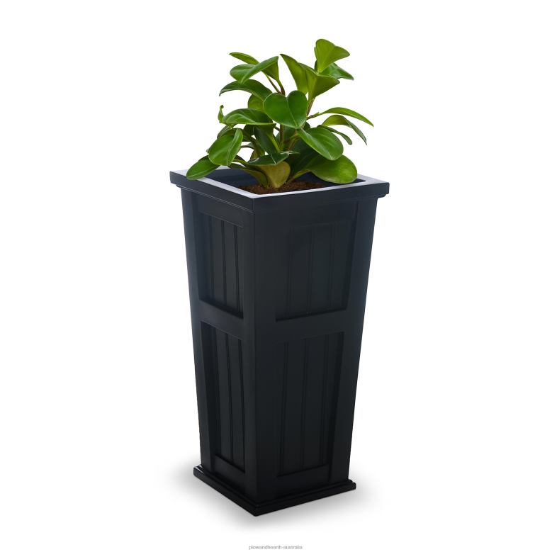 Plow & Hearth Lexington Tall Self-Watering Planter - White P22BD908 Yard & Garden