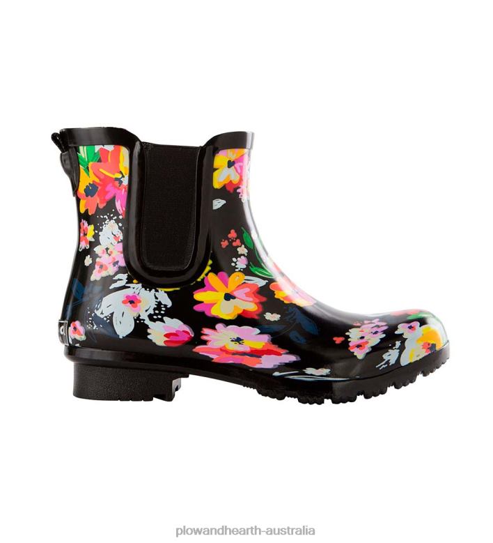 Plow & Hearth Waterproof Chelsea Print Rubber Boots - Matte Leopard Print - Size 10 P22BD991 Yard & Garden