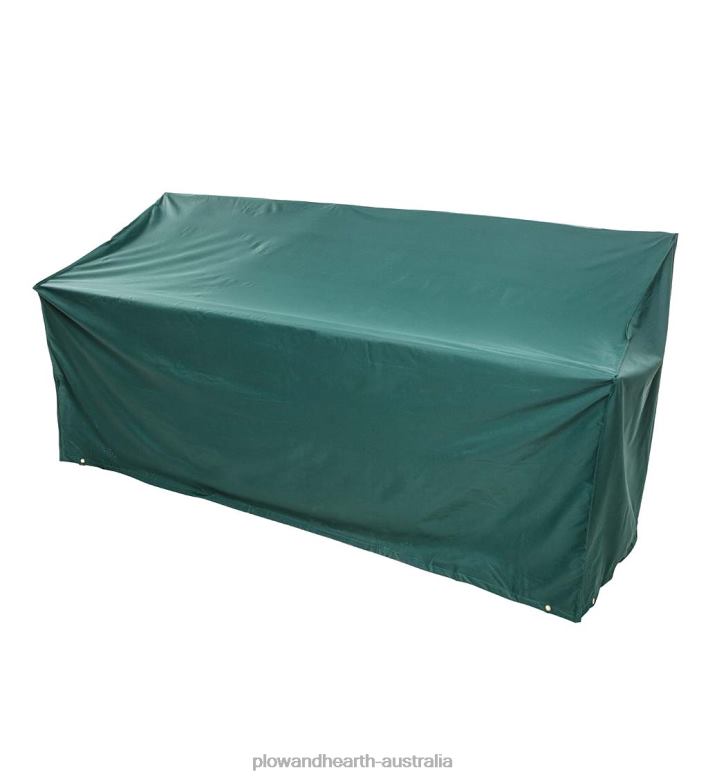 Plow & Hearth Classic Outdoor Furniture All-Weather Cover for Bench - Green P22BD1049 Yard & Garden