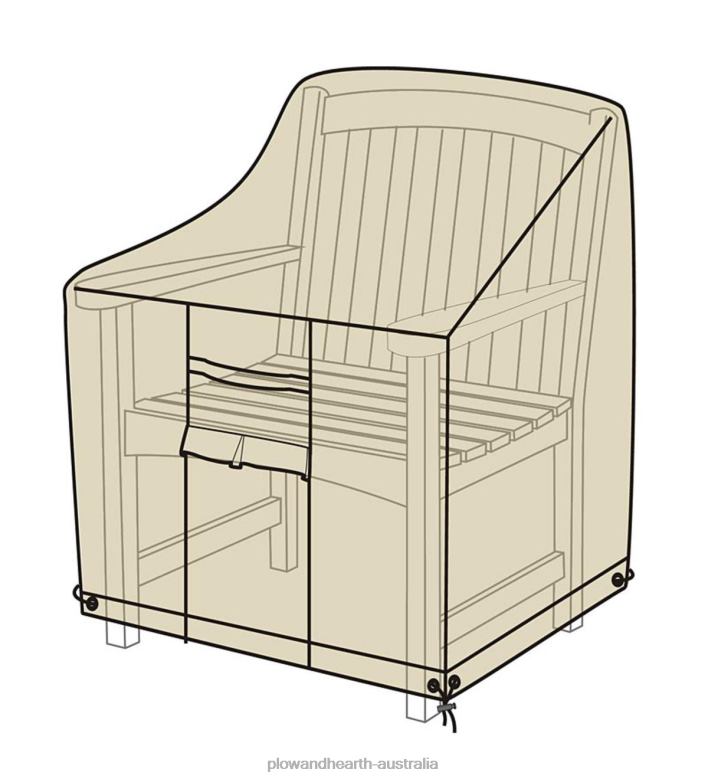 Plow & Hearth Deluxe Armchair Cover - Tan P22BD1022 Yard & Garden