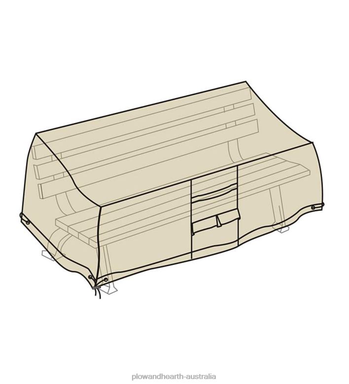 Plow & Hearth Deluxe Bench Cover - Tan P22BD1026 Yard & Garden