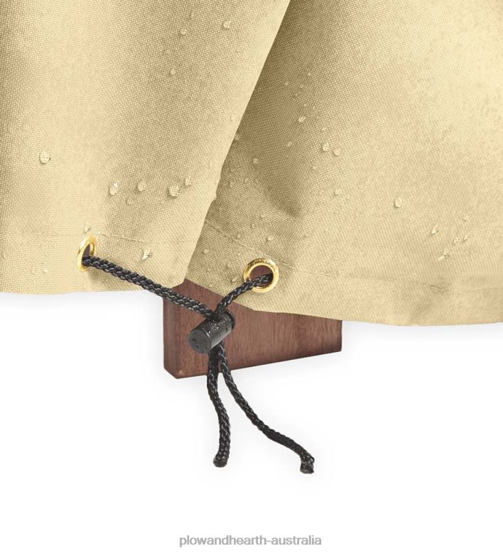 Plow & Hearth Deluxe Ottoman Cover - Tan P22BD1011 Yard & Garden