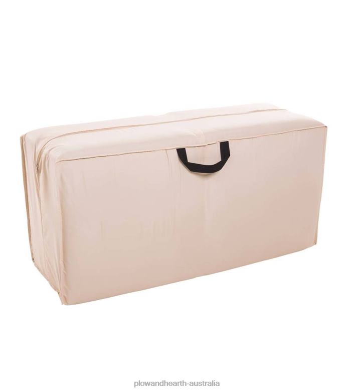 Plow & Hearth Deluxe Outdoor Furniture Cushion Storage Bag - Tan P22BD1027 Yard & Garden