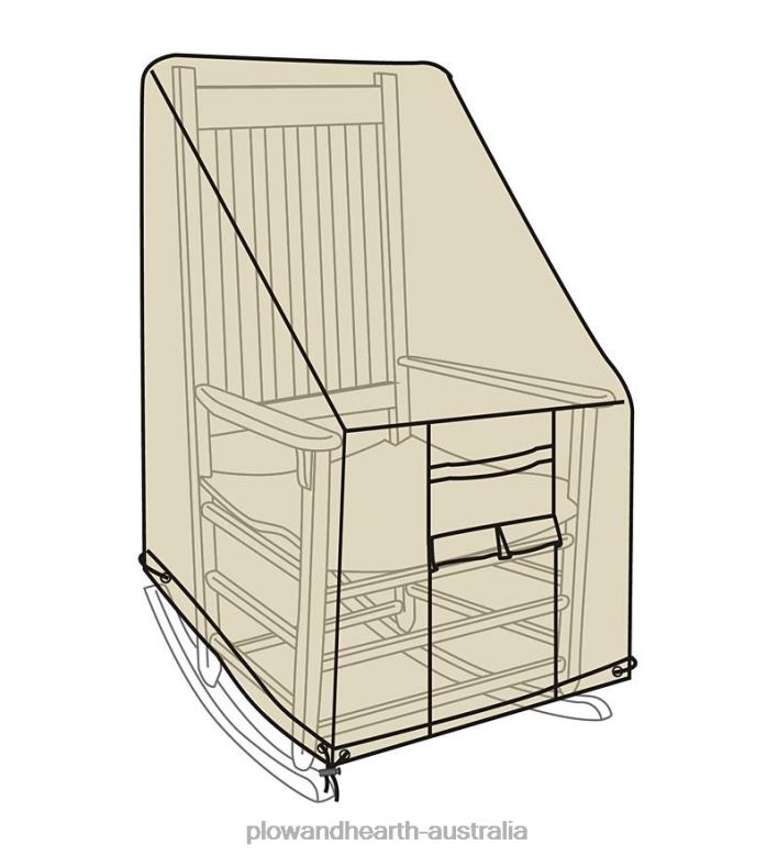 Plow & Hearth Deluxe Rocker Cover - Tan P22BD1044 Yard & Garden