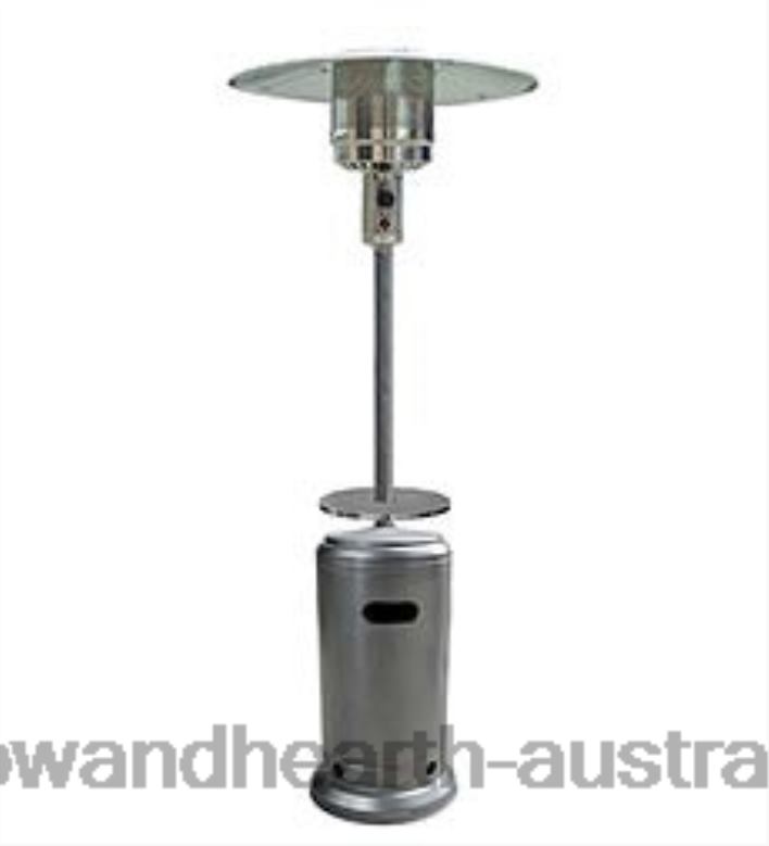 Plow & Hearth Freestanding Steel Propane Patio Heater with Adjustable Table - Bronze P22BD1068 Yard & Garden