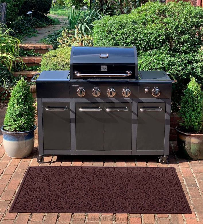 Plow & Hearth Waterhog Boxwood Grill Mat - Bordeaux P22BD1069 Yard & Garden