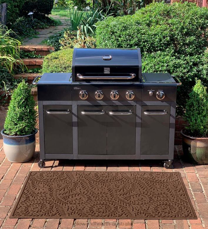 Plow & Hearth Waterhog Boxwood Grill Mat - Bordeaux P22BD1069 Yard & Garden
