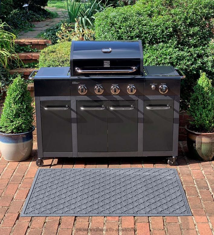 Plow & Hearth Waterhog Cordova Grill Mat - Bordeaux P22BD1061 Yard & Garden