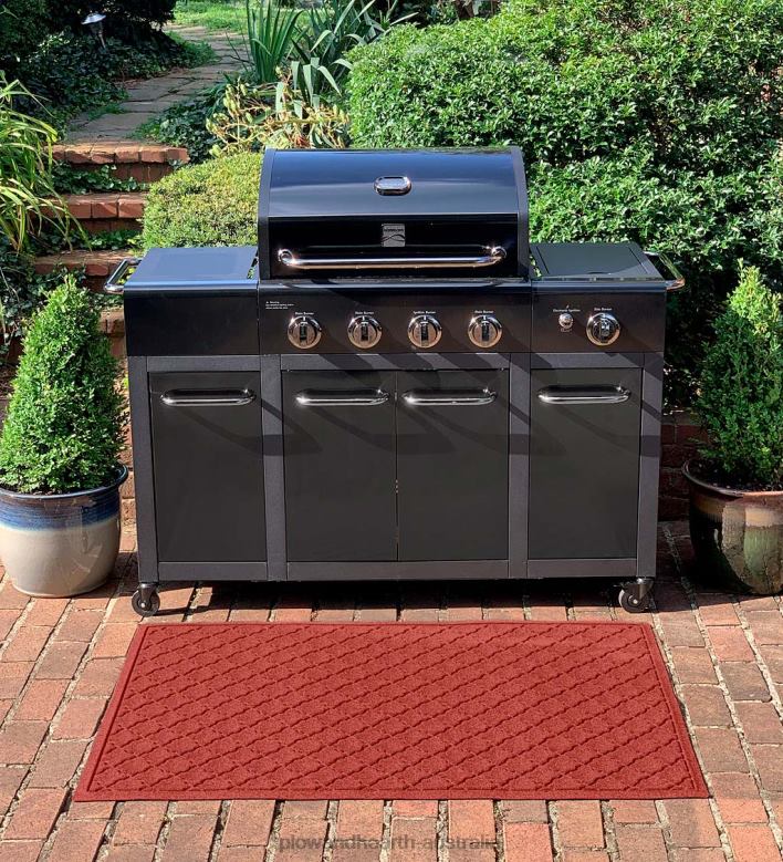 Plow & Hearth Waterhog Cordova Grill Mat - Bordeaux P22BD1061 Yard & Garden