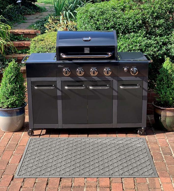 Plow & Hearth Waterhog Cordova Grill Mat - Bordeaux P22BD1061 Yard & Garden