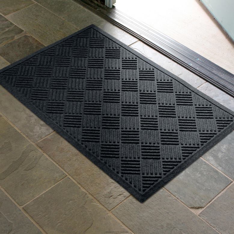 Plow & Hearth Waterhog Machine Washable Apex Doormat - Cocoa P22BD1046 Yard & Garden