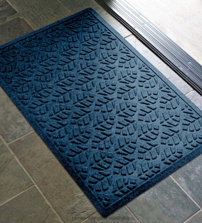 Plow & Hearth Waterhog Machine Washable Leaf Doormat - Coal P22BD1020 Yard & Garden