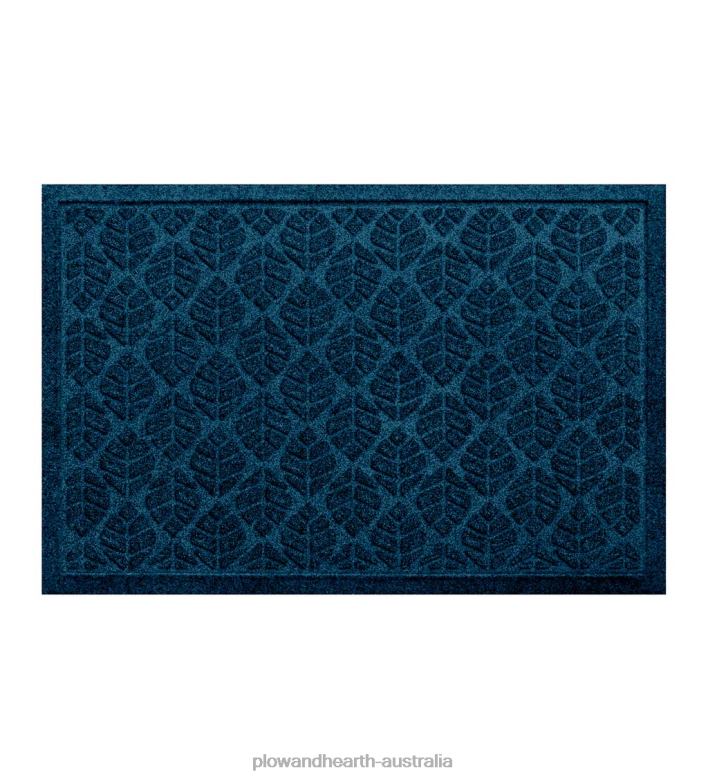 Plow & Hearth Waterhog Machine Washable Leaf Doormat - Coal P22BD1020 Yard & Garden