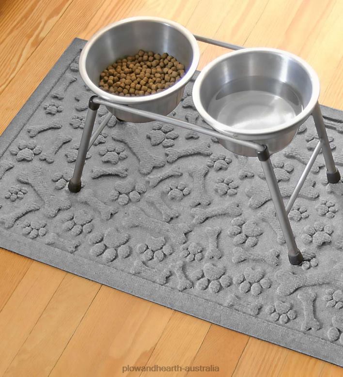Plow & Hearth Waterhog Paws and Bones Doormat P22BD1036 Yard & Garden