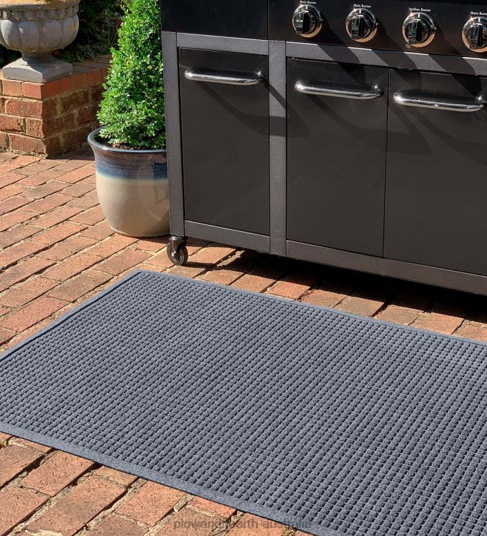 Plow & Hearth Waterhog Square Pattern Grill Mat - Bordeaux P22BD1065 Yard & Garden