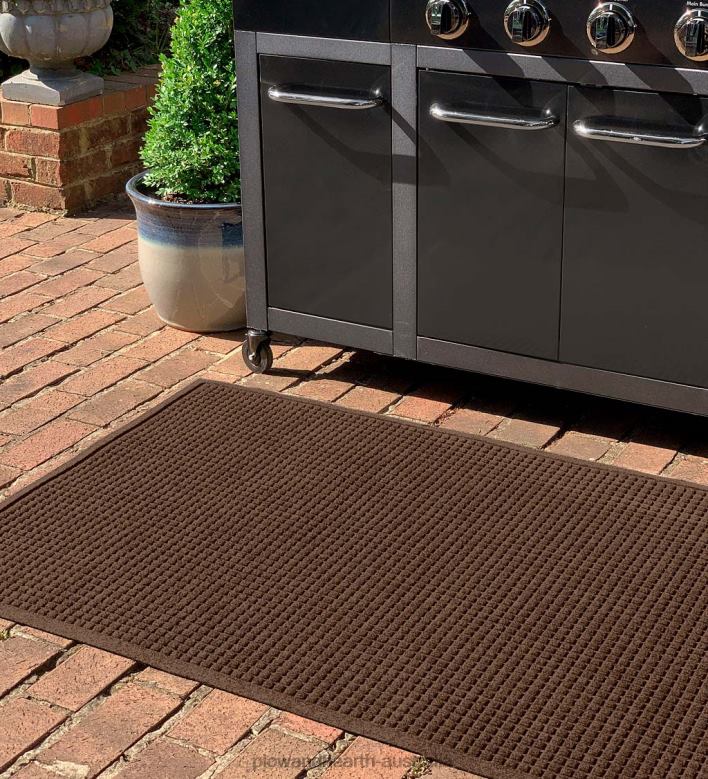 Plow & Hearth Waterhog Square Pattern Grill Mat - Bordeaux P22BD1065 Yard & Garden