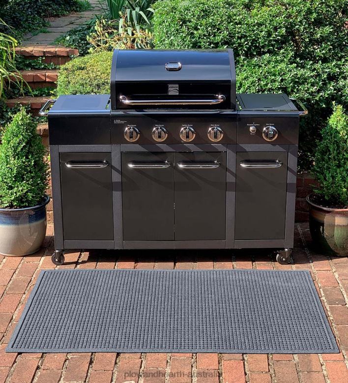 Plow & Hearth Waterhog Square Pattern Grill Mat - Bordeaux P22BD1065 Yard & Garden